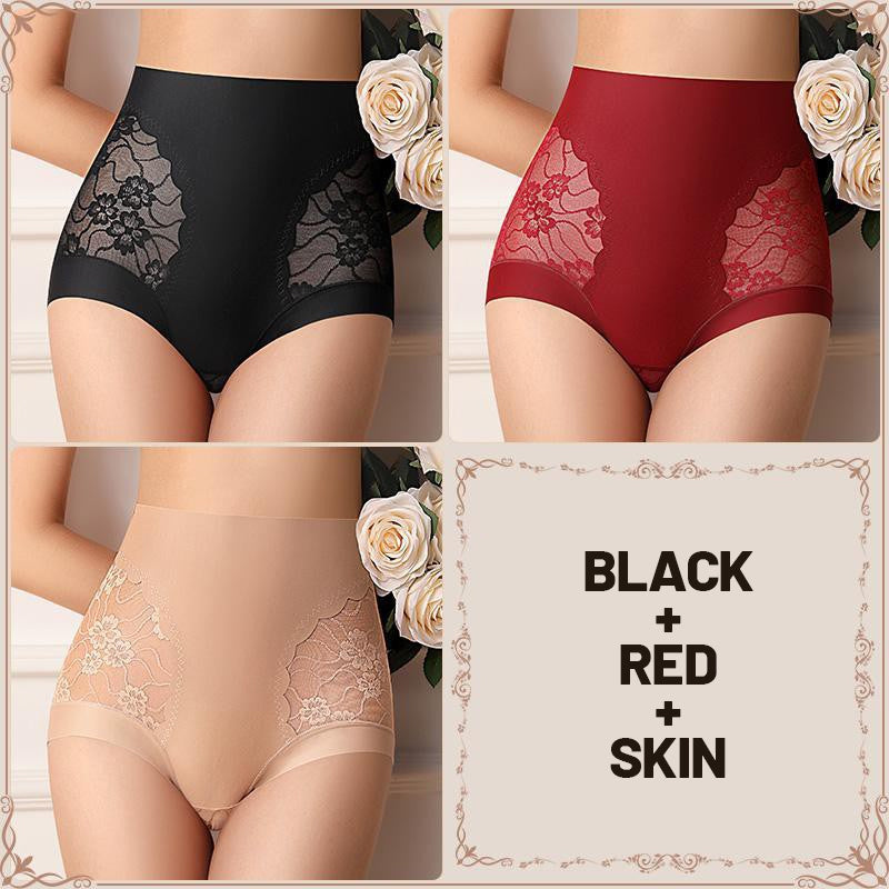 🎀50%OFF New Year Sale🎀Women’s High-Waist Lace Seamless Stretch Silky Underwear
