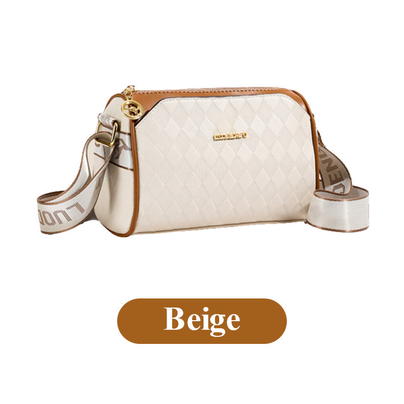 Mode Diamant-Muster große Kapazität 3-Layer Crossbody Bag