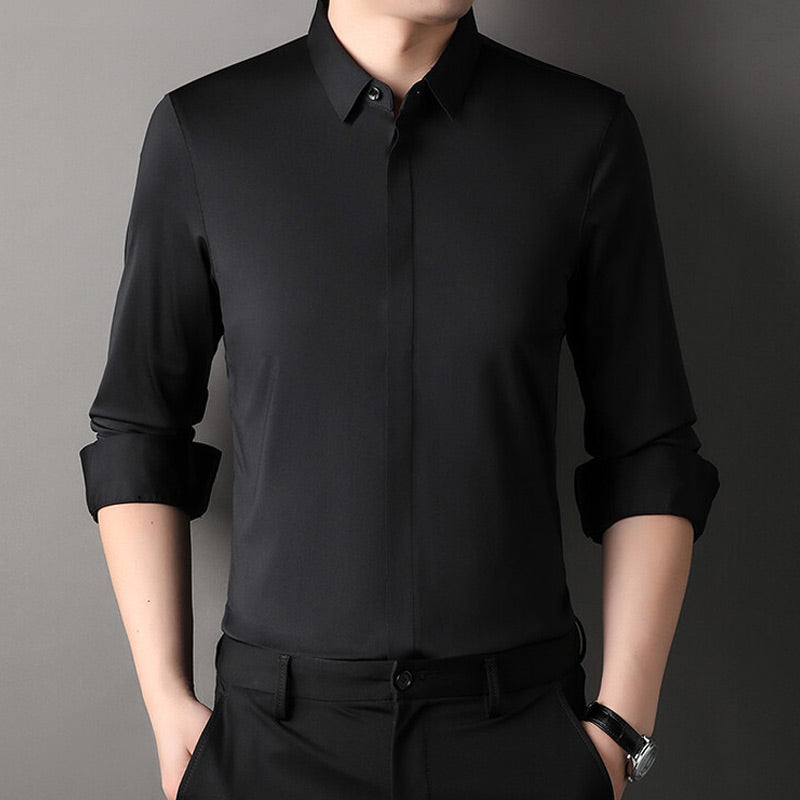 🎉2025 Neuheiten-Schnäppchenangebot✨Knitterfreies Button-Down-Hemd für Herren