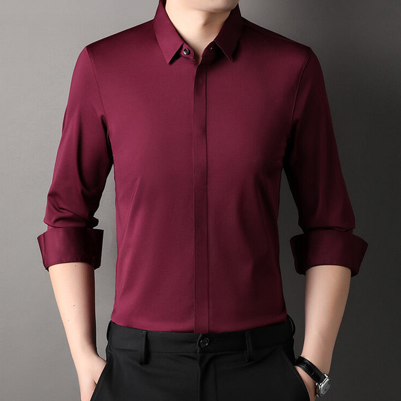 🎉2025 Neuheiten-Schnäppchenangebot✨Knitterfreies Button-Down-Hemd für Herren