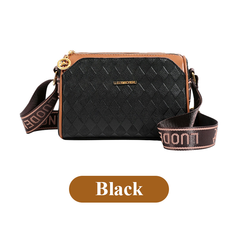 Mode Diamant-Muster große Kapazität 3-Layer Crossbody Bag