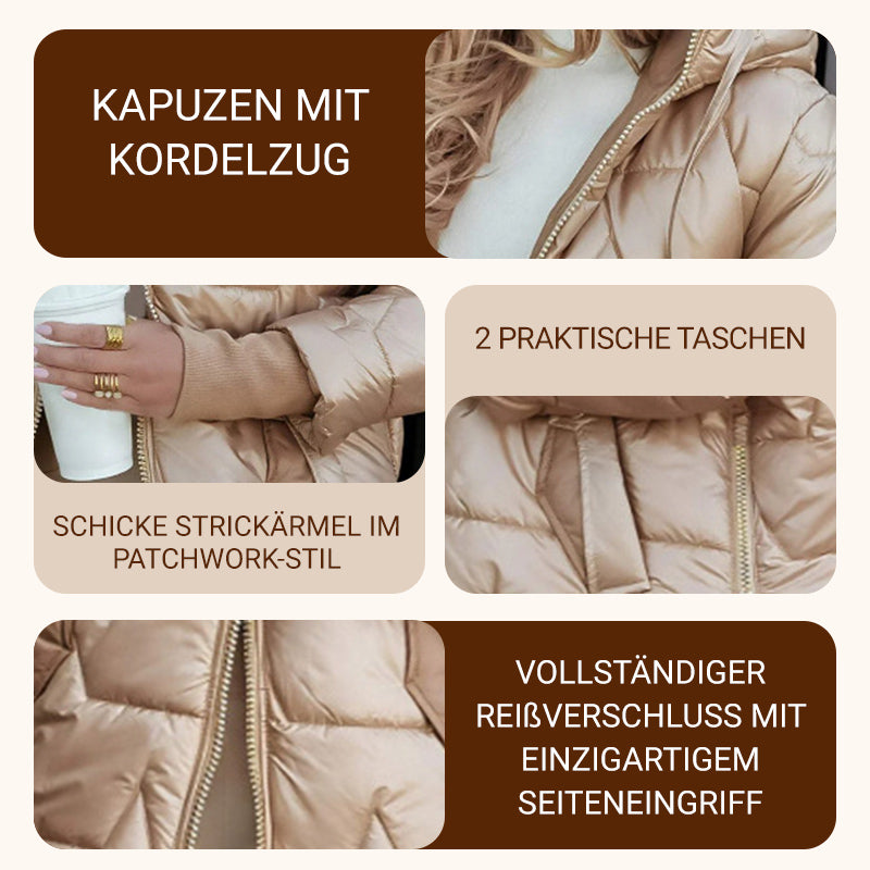 🎁 Winter Sale - Begrenzte Zeit 50% OFF🎁 Baumwolle Warmer Mid-Length Damen Wintermantel mit Kapuze Style