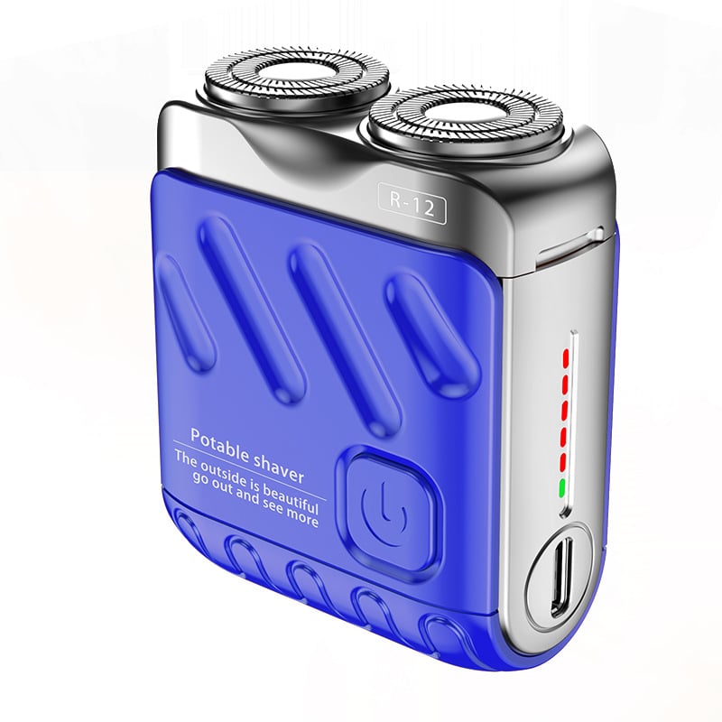 🔥🎉 Vatertagsangebot: 80% RABATT! 🎁Tragbarer rotierender Elektrorasierer🚀 mit zwei Ringen