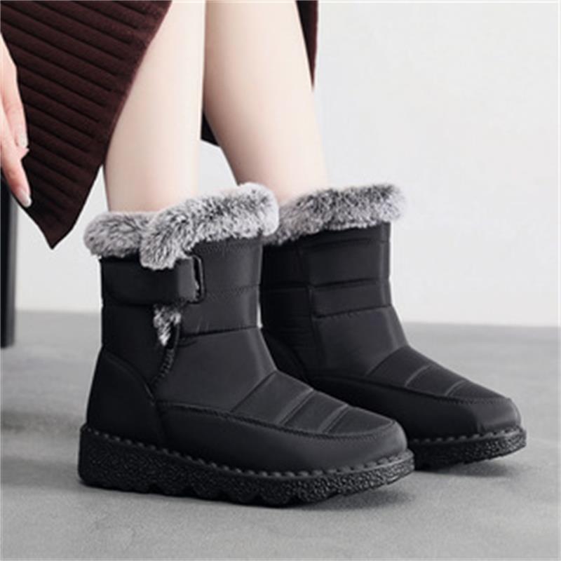 🎄Ideales Geschenk🎁Rutschfeste Winter-Kaninchen-Plüsch-Schneestiefel für Damen