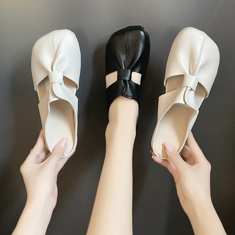 🎊2025 Neujahr Heißer Verkauf👣Flache Pantoletten im Ausgeschnittenes Design