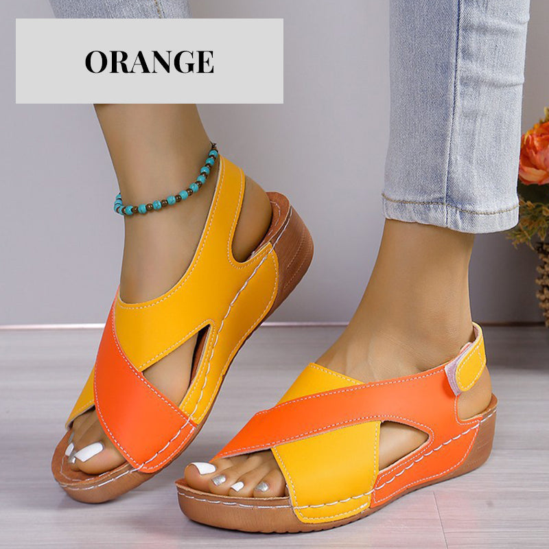 š„HOT SALE-50% OFFš„Ultra-bequeme orthopƤdische Sandalen mit schrƤgem Absatz für Frauen