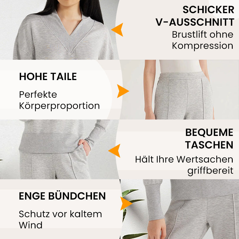 🔥50%OFF🔥Frauen Freizeitanzug 2-teiliges Set