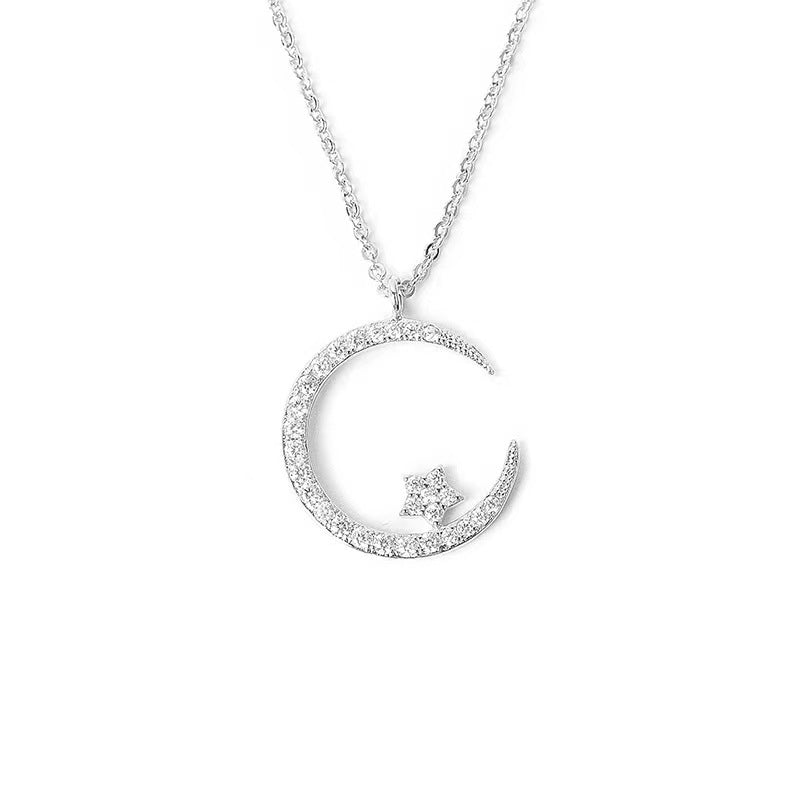 ✨Weihnachts-Specials 50% Rabatt⭐Bright Night: Mond-Stern-Halskette🌙
