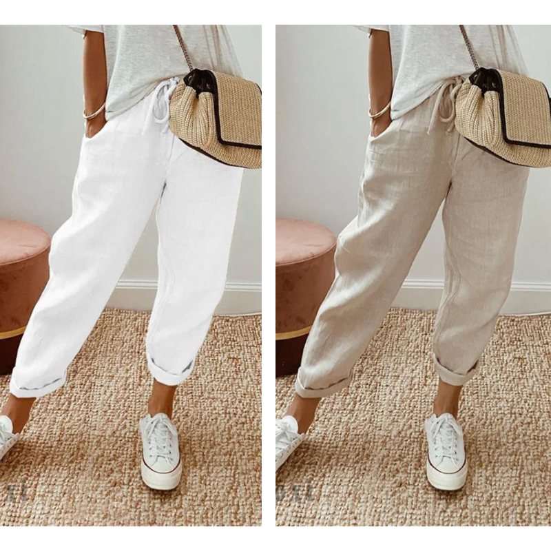 💕40% RABATT💕Lässige Baumwoll- und Leinenhosen für Damen