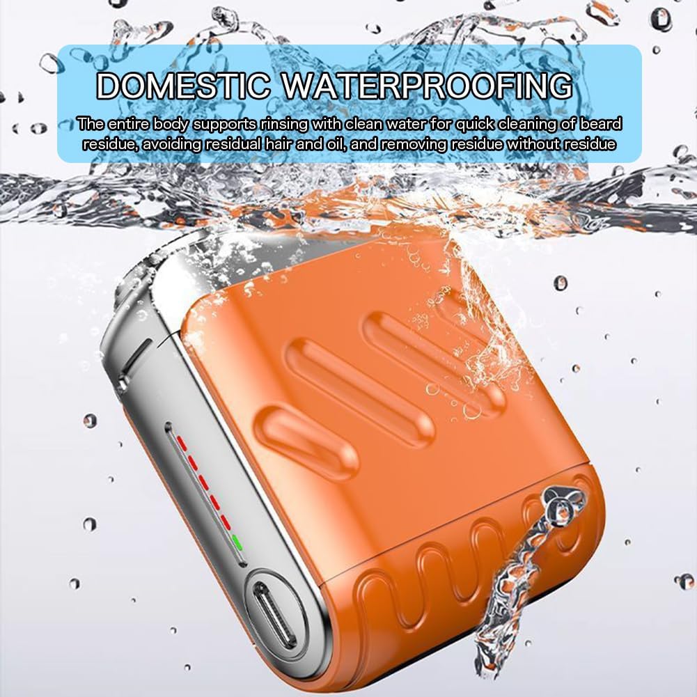 🔥🎉 Vatertagsangebot: 80% RABATT! 🎁Tragbarer rotierender Elektrorasierer🚀 mit zwei Ringen