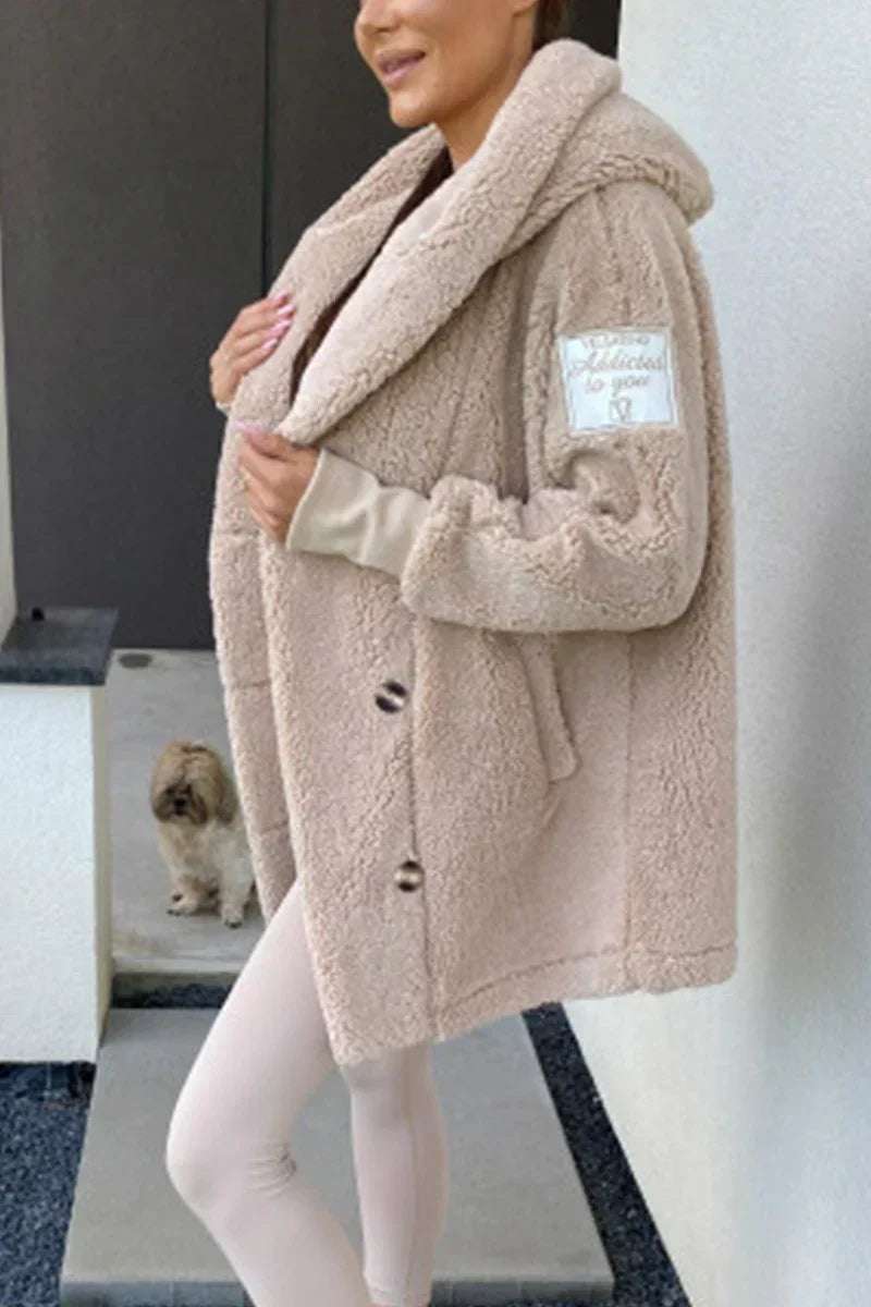 ❄️Winterschlussverkauf Zeitlich Begrenzter 50% RABATT🎀Kunstplüsch-Kapuzenjacke für Frauen