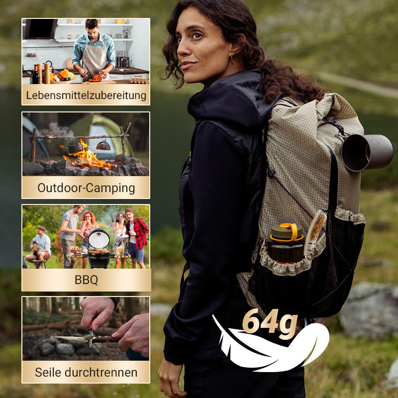 💝Neujahrsangebote💝Scharfe Geweih-Ausbeinmachete mit Machete und Geschenkbox