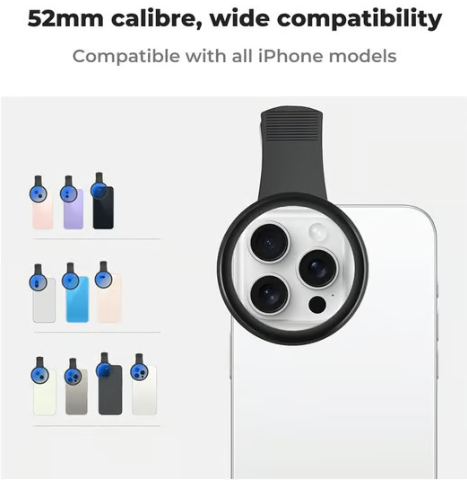 🔥🔥Kaufen Sie mehr und profitieren Sie von größeren Rabatten! 52 mm Clip-on-Zirkularpolarisationsfilter für Kameraobjektive