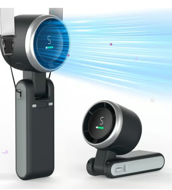 🌞Hot Sale 50% OFF🎁 ❄️Summer Savior A Hand-sized Hair Dryer💨5-Speed Foldable Handheld Fan Portable Design, Perfect Summer Companion!