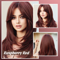 💕Layered Pony lange Perücke💥