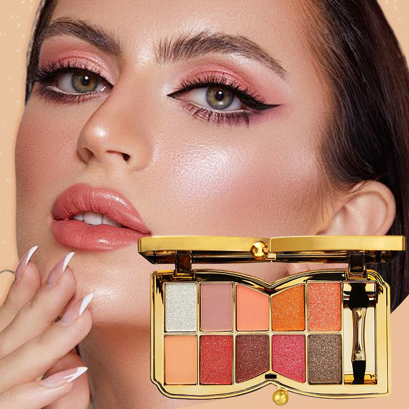 🔥Neujahrsangebote🔥Ideaal Cadeau-10 Kleuren Glitter Oogschaduw Palet