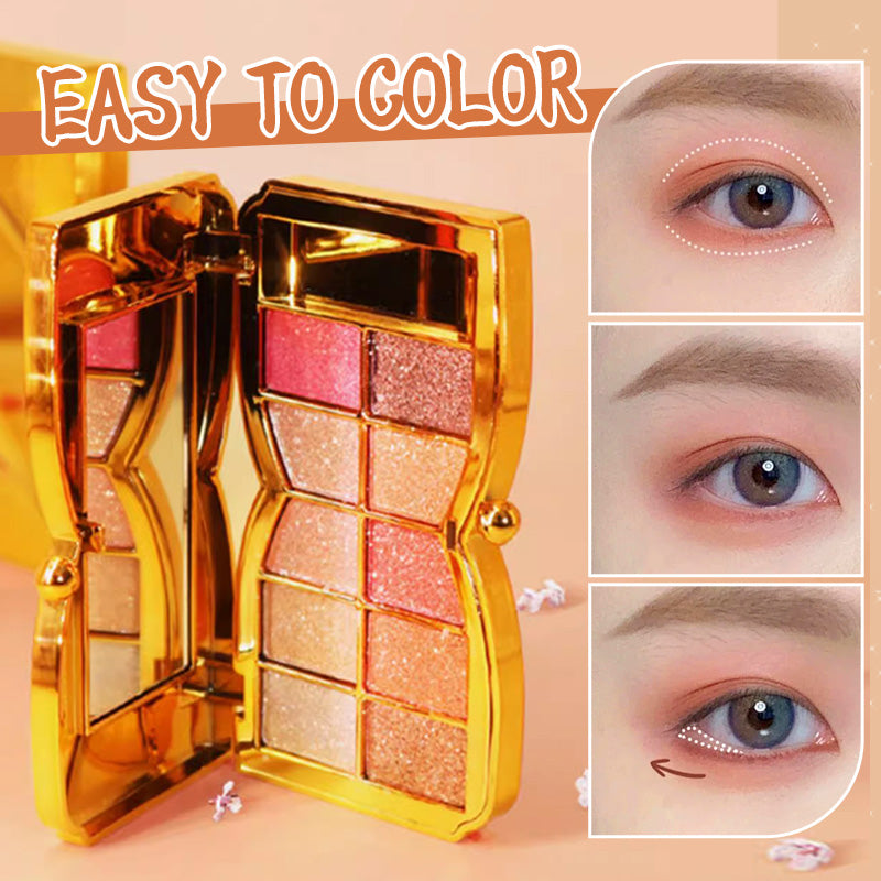 🔥Neujahrsangebote🔥Ideaal Cadeau-10 Kleuren Glitter Oogschaduw Palet
