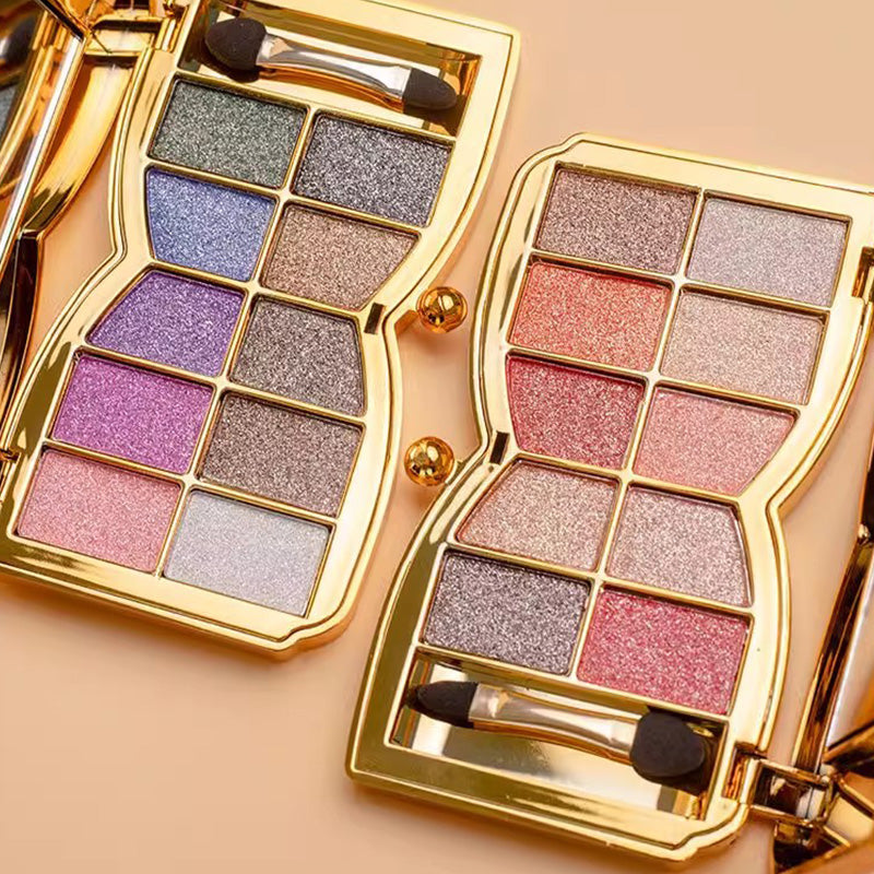 🔥Neujahrsangebote🔥Ideaal Cadeau-10 Kleuren Glitter Oogschaduw Palet