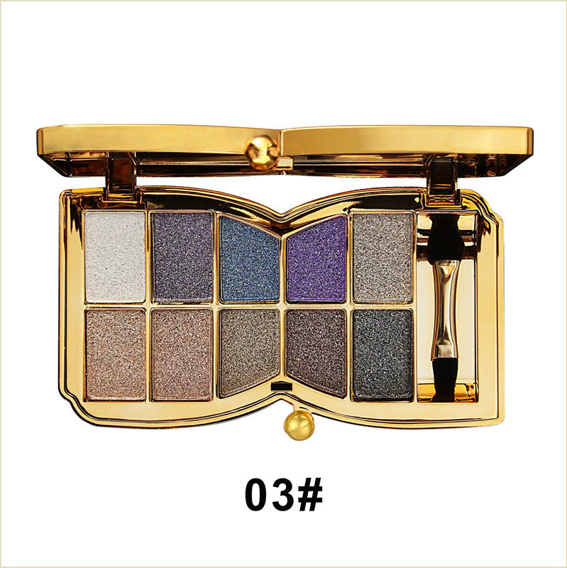 🔥Neujahrsangebote🔥Ideaal Cadeau-10 Kleuren Glitter Oogschaduw Palet