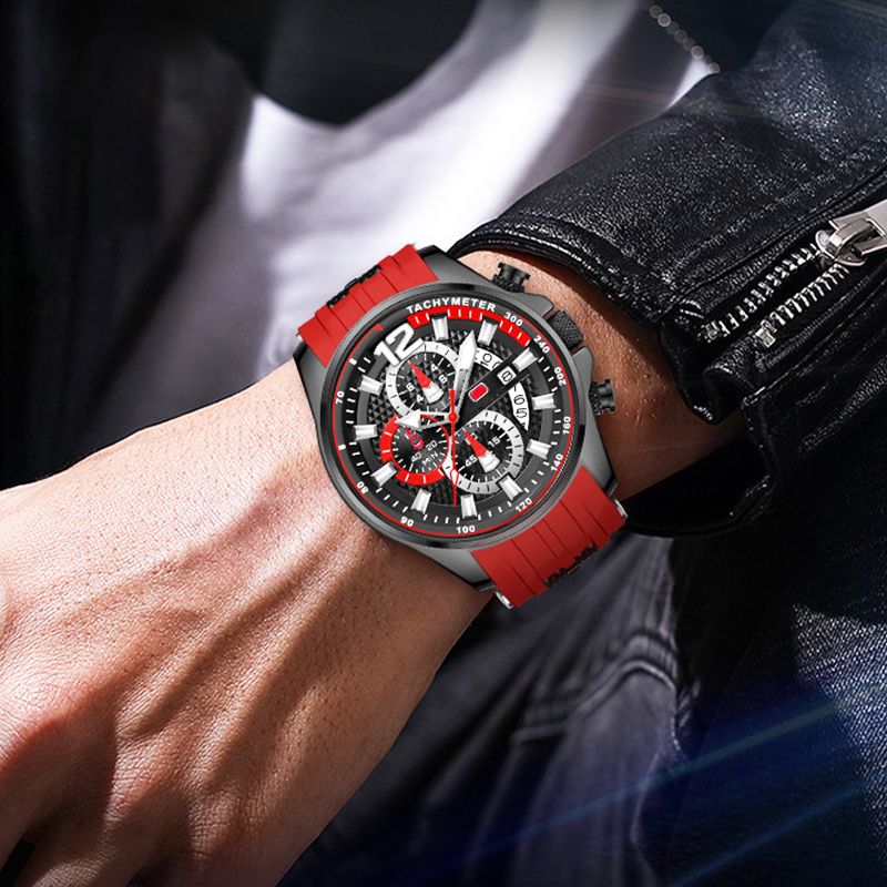 🔥40% RABATT🌈Wasserdichte Herren-Mode-Sportuhr mit Leuchtfunktion