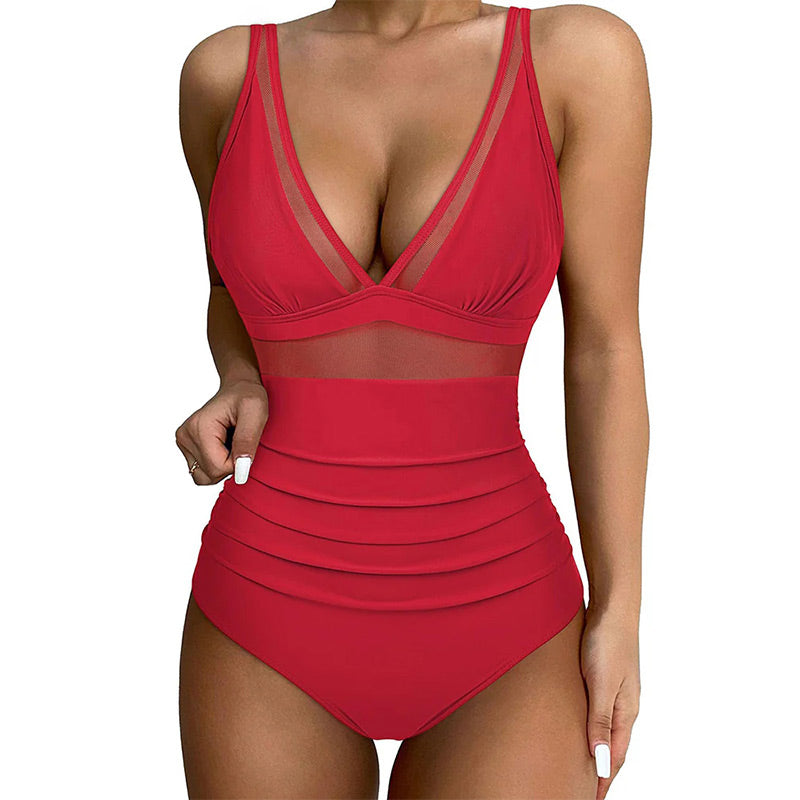 ⏳Begrenzte Zeit 50% Rabatt💥👙Mesh Tummy Control Badeanzug🏝️