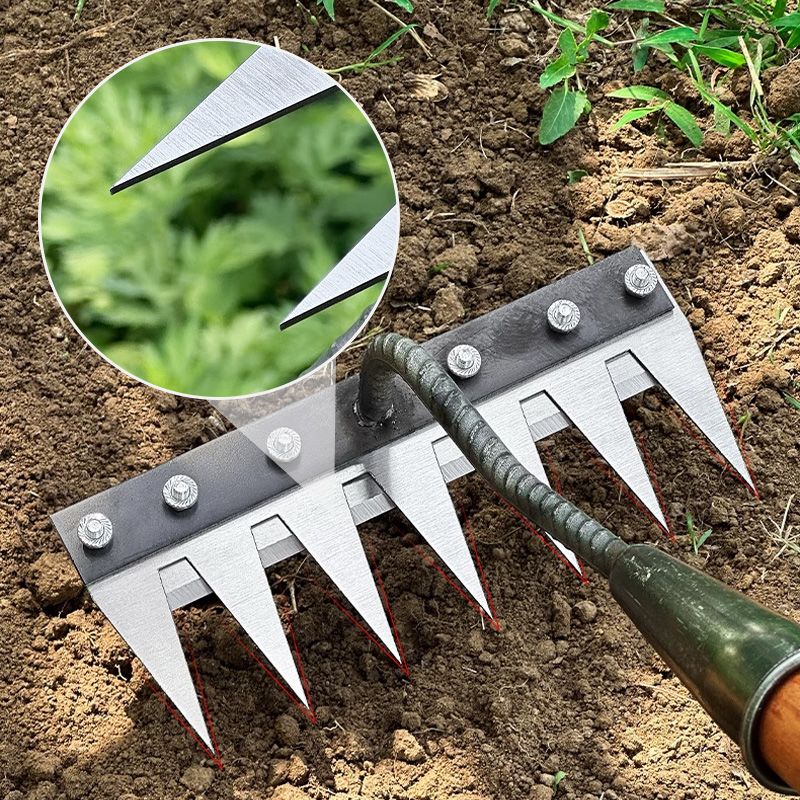 đ„GroĂer Verkauf đJe mehr Sie kaufen, desto höher ist der RabattđUnkrautrechen aus Karbonstahl mit 5/6/7/8 ZĂ€hnen fĂŒr den Garten