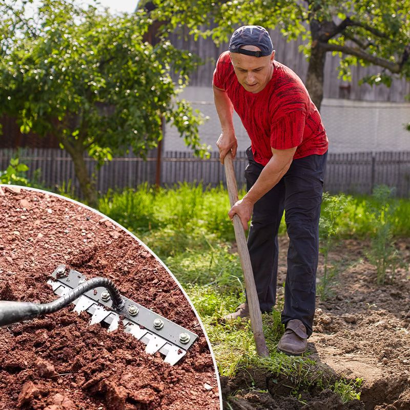 đ„GroĂer Verkauf đJe mehr Sie kaufen, desto höher ist der RabattđUnkrautrechen aus Karbonstahl mit 5/6/7/8 ZĂ€hnen fĂŒr den Garten