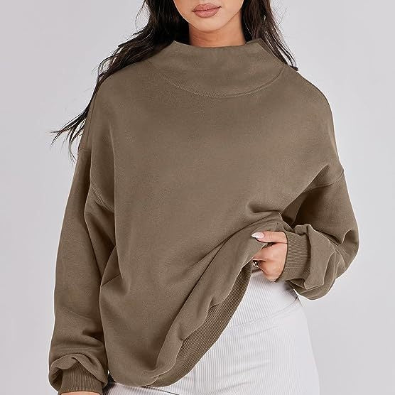 49% RABATT✨Pullover-Sweatshirt mit Rollkragen und langen Ärmeln für Damen