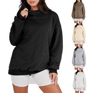 49% RABATT✨Pullover-Sweatshirt mit Rollkragen und langen Ärmeln für Damen