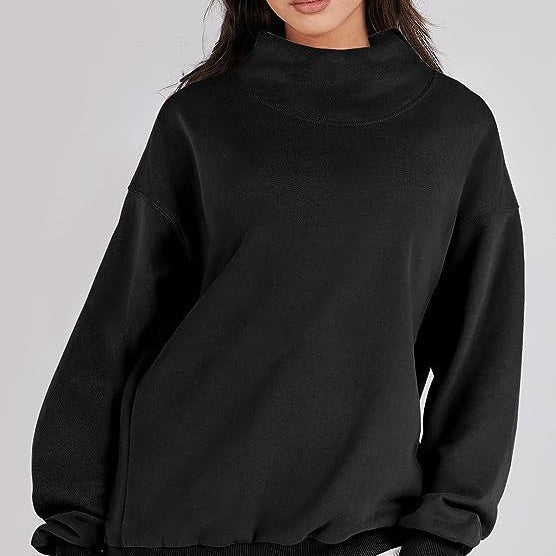 49% RABATT✨Pullover-Sweatshirt mit Rollkragen und langen Ärmeln für Damen