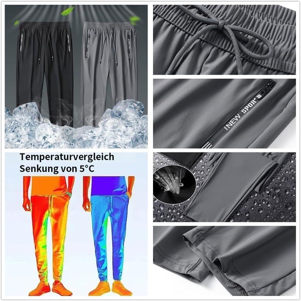 ⏳Tolle Rabatte für eine begrenzte Zeit💥Sommer Herren Eis Seide Sporthose