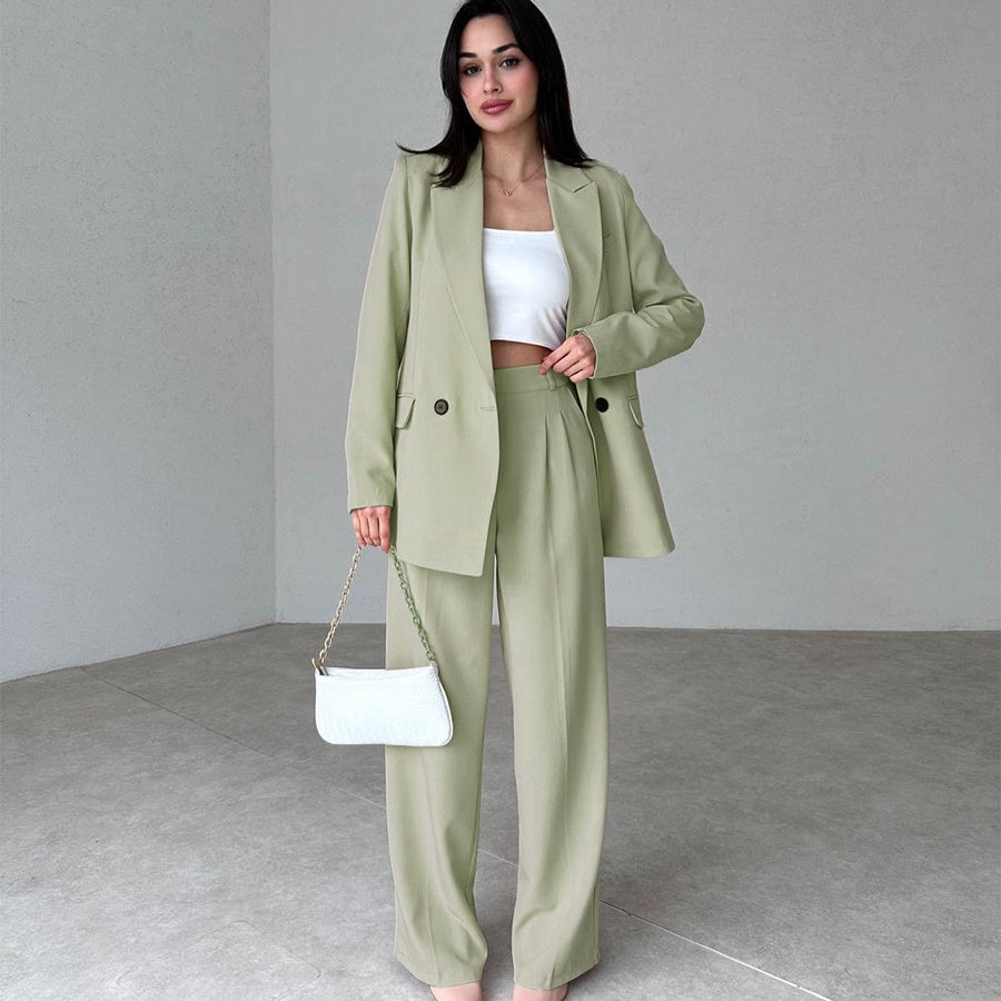 🔥50% Rabatt🔥 Langes 2-teiliges Blazer-Anzug-Set für Damen