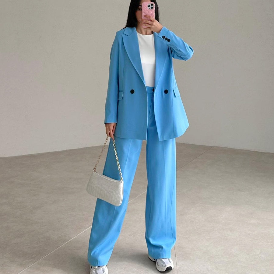 🔥50% Rabatt🔥 Langes 2-teiliges Blazer-Anzug-Set für Damen