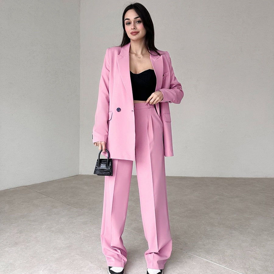 🔥50% Rabatt🔥 Langes 2-teiliges Blazer-Anzug-Set für Damen