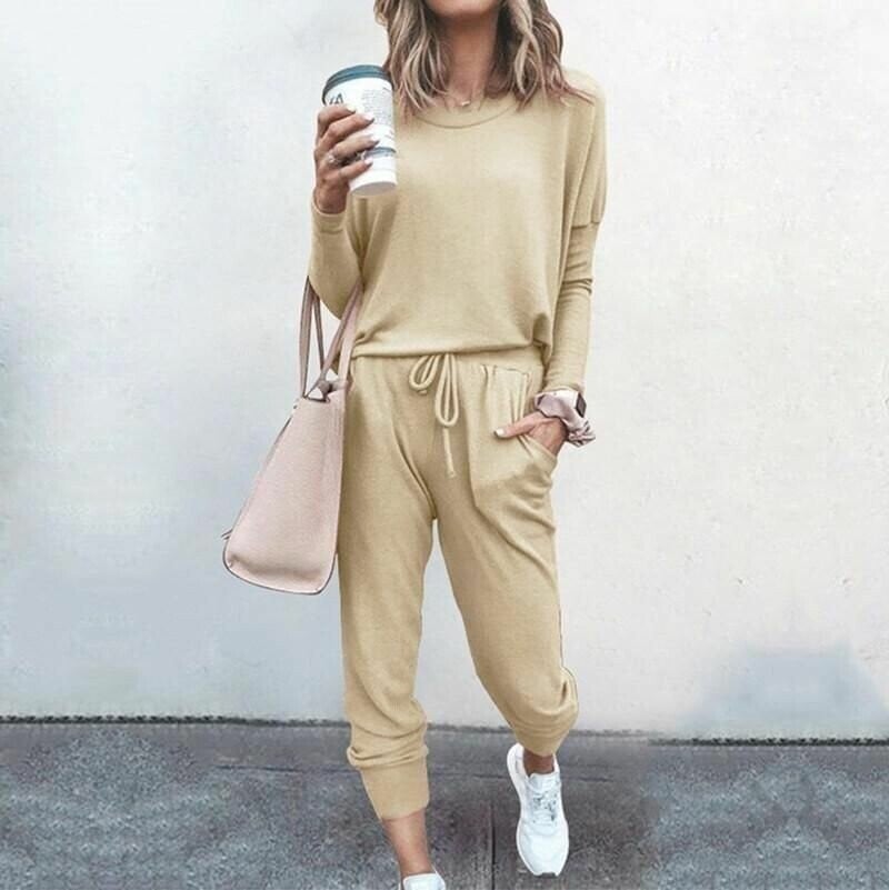 ✨Neues Angebot 49% Rabatt✨ Elegantes Damen Zweiteiler Set: Oberteil + Hose