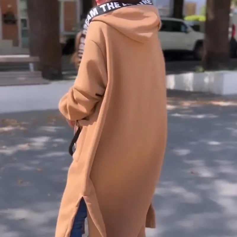 🖤50 % Rabatt❄️Langes Sweatshirt mit Kapuze für Frauen