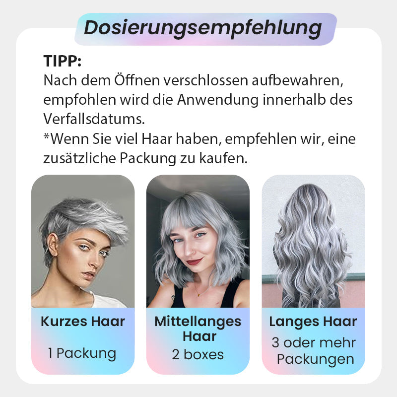 ✨️Bestseller✨️2-in-1-Silber-Haarfarbe mit natürlichem Essenz-Extrakt