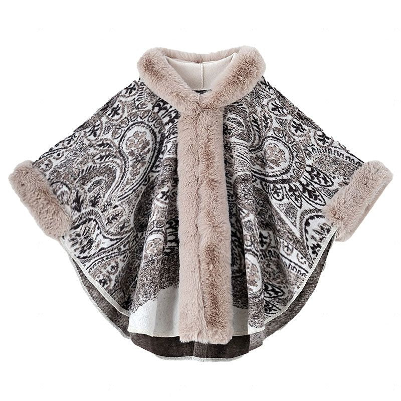 Women's Fall and Winter Oversized Hooded Shawl Jacket