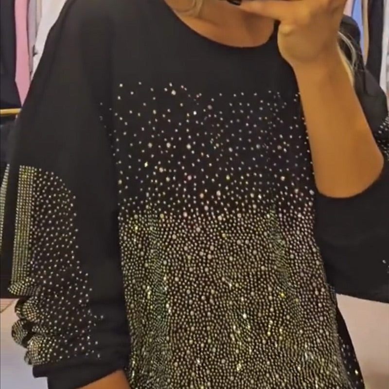 Damenmode Glänzend Übergröße 2-Teiliges Set🎅Weihnachtsaktion