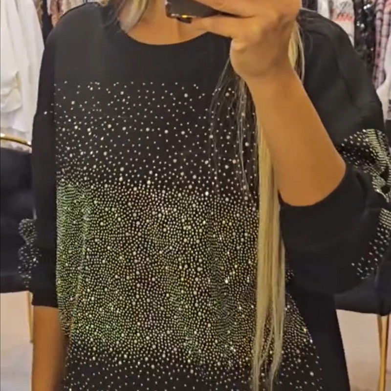 Damenmode Glänzend Übergröße 2-Teiliges Set🎅Weihnachtsaktion