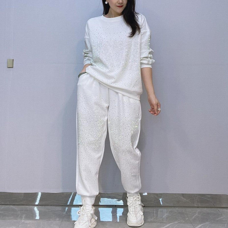Damenmode Glänzend Übergröße 2-Teiliges Set🎅Weihnachtsaktion