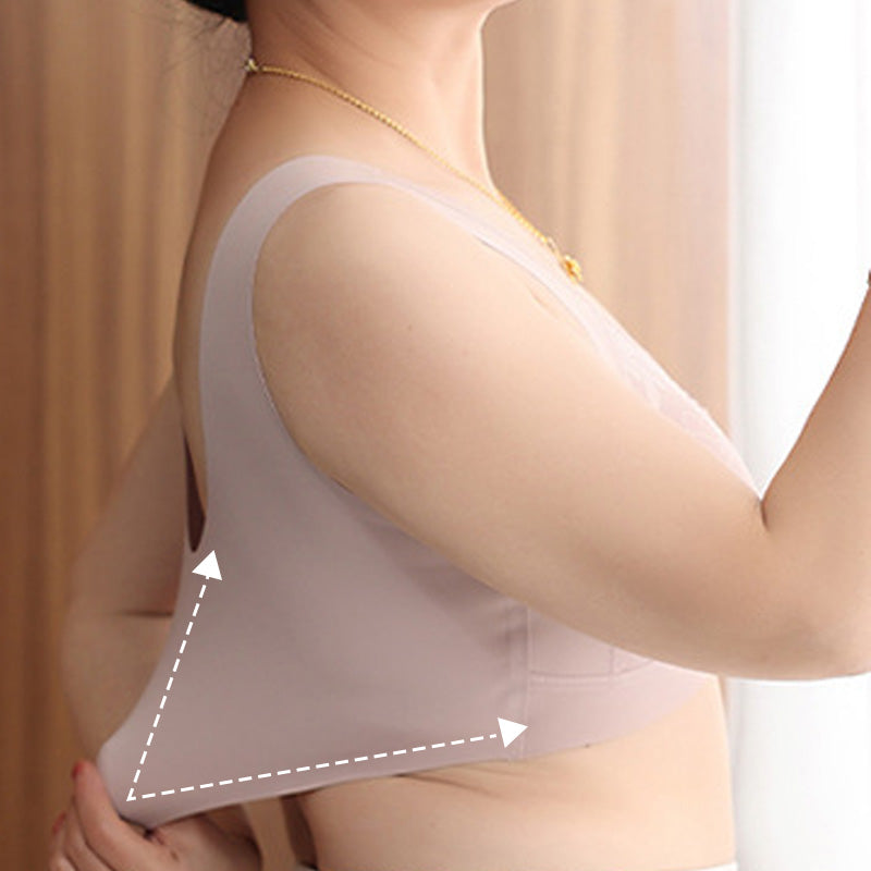🤩Kaufen Sie 1 und erhalten Sie 1 gratis 🤩Bequemer, nahtloser Damen-BH ohne Bügel mit Frontverschluss