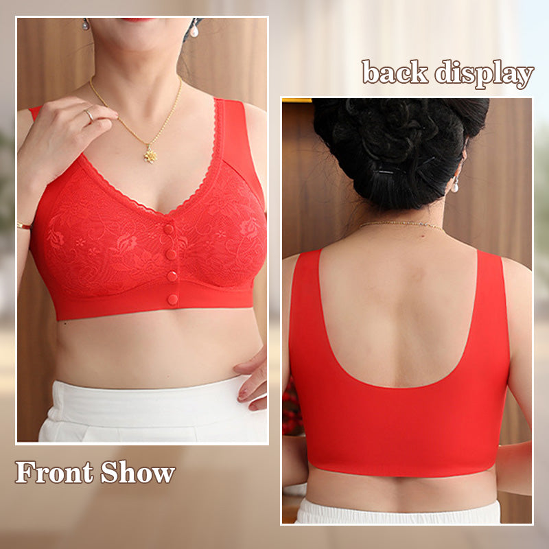 🤩Kaufen Sie 1 und erhalten Sie 1 gratis 🤩Bequemer, nahtloser Damen-BH ohne Bügel mit Frontverschluss