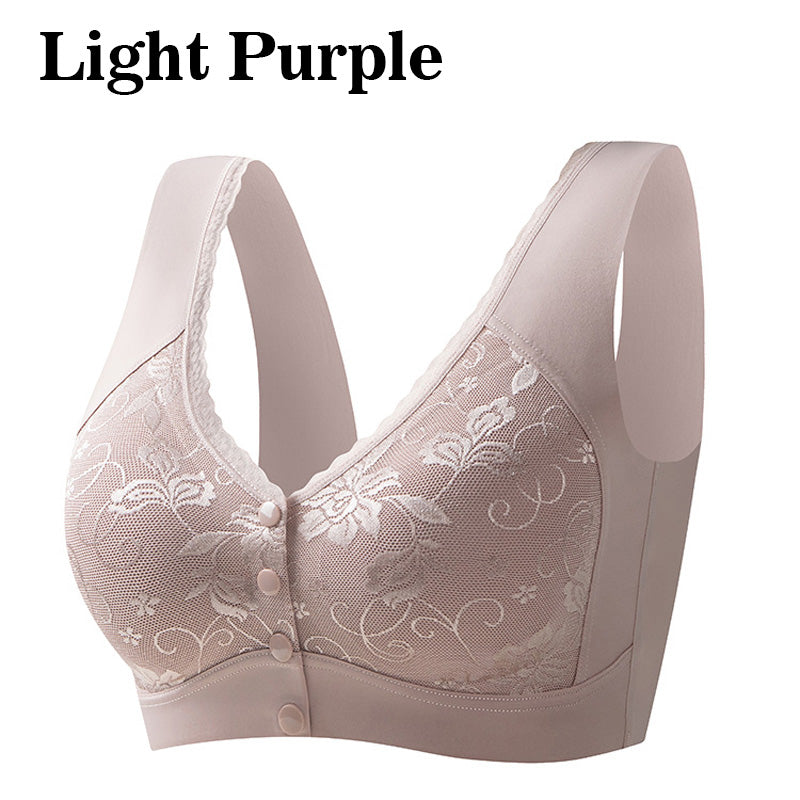🤩Kaufen Sie 1 und erhalten Sie 1 gratis 🤩Bequemer, nahtloser Damen-BH ohne Bügel mit Frontverschluss