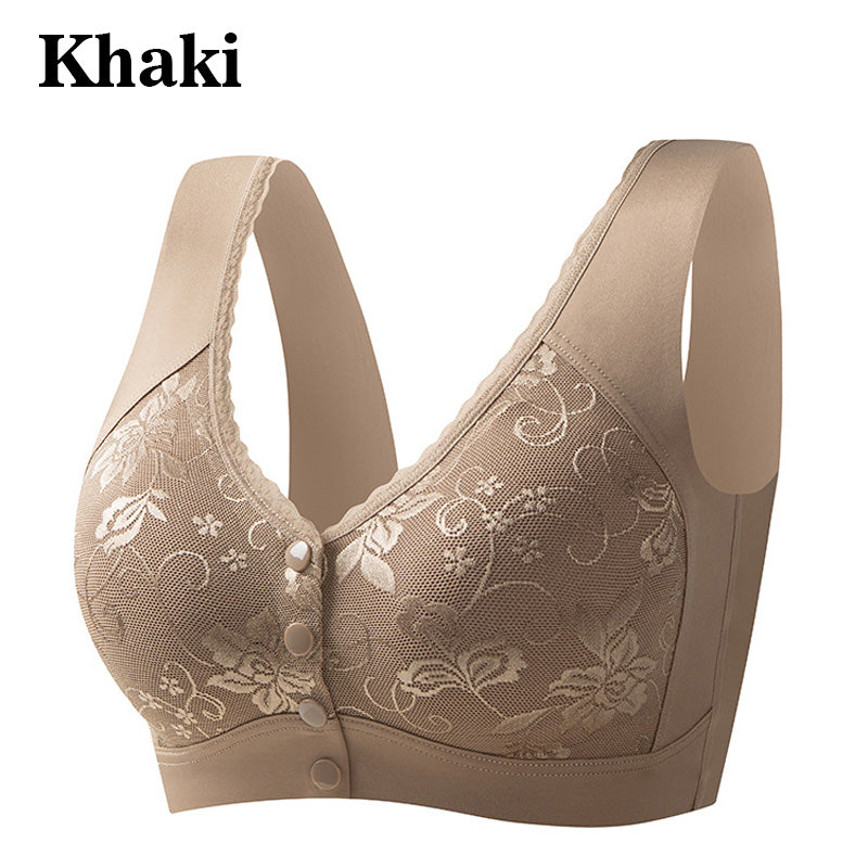 🤩Kaufen Sie 1 und erhalten Sie 1 gratis 🤩Bequemer, nahtloser Damen-BH ohne Bügel mit Frontverschluss