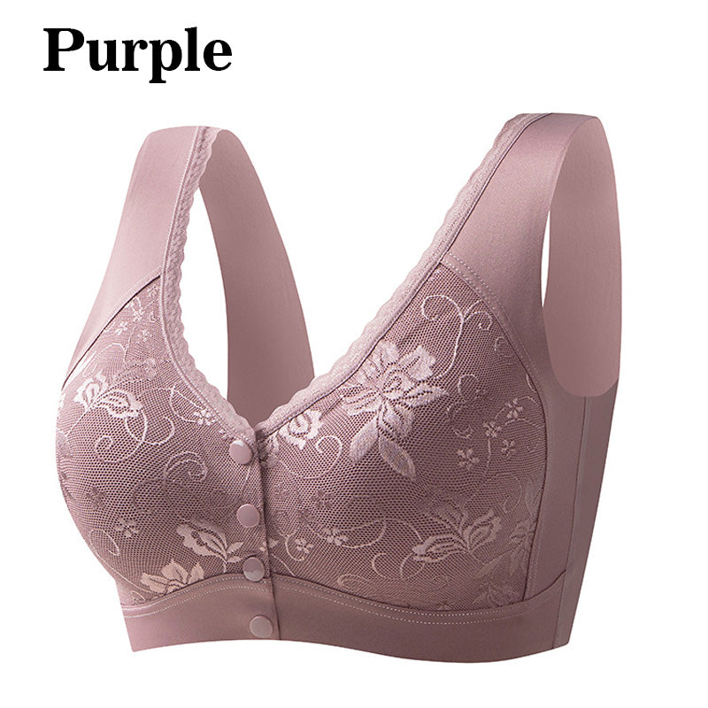 🤩Kaufen Sie 1 und erhalten Sie 1 gratis 🤩Bequemer, nahtloser Damen-BH ohne Bügel mit Frontverschluss
