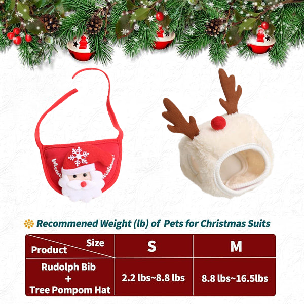🎅🎁Niedliche Weihnachtsbaum-Mütze mit Pom-Poms💝