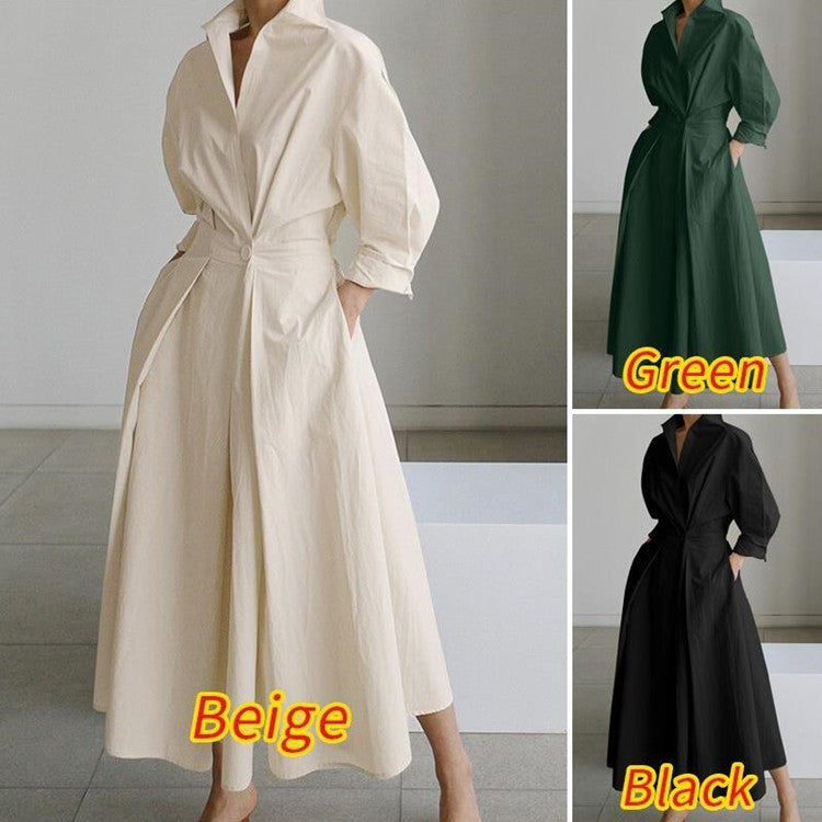 💃Anti-Seasonal Sonderangebot! 🙋♀️ Neujahr monochrome modische luftige Maxikleider🔥
