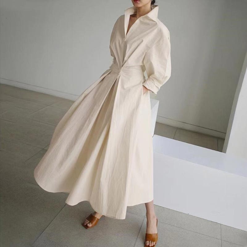 💃Anti-Seasonal Sonderangebot! 🙋♀️ Neujahr monochrome modische luftige Maxikleider🔥