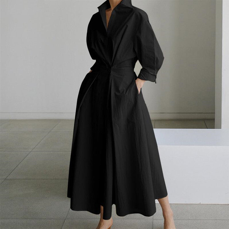 💃Anti-Seasonal Sonderangebot! 🙋♀️ Neujahr monochrome modische luftige Maxikleider🔥